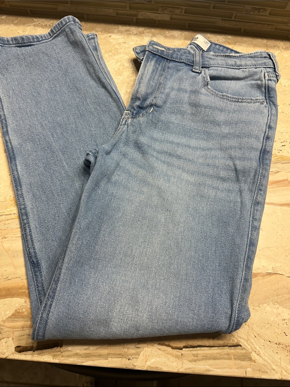Light Wash Women's Hollister Straight-Leg Jeans